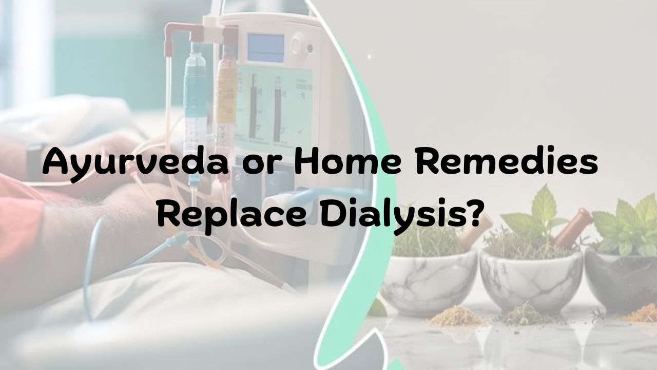 Can Ayurveda or Home Remedies Replace Dialysis? What Science Says